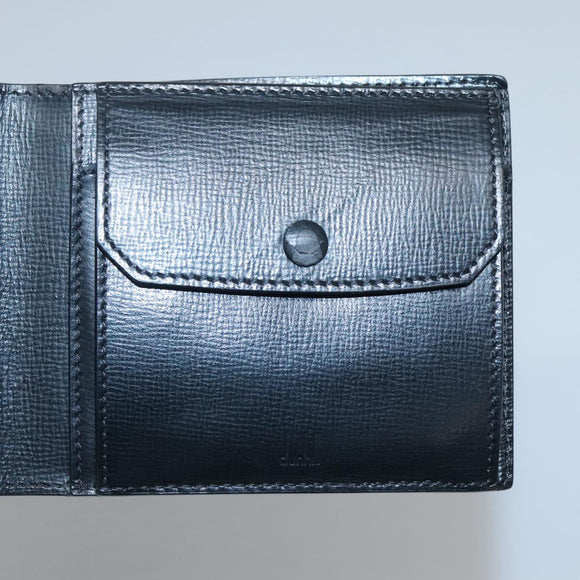 Dunhill Wallet Leather Black Auth am8366