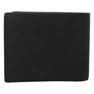 Dunhill Wallet Leather Black Auth am8366 - 0