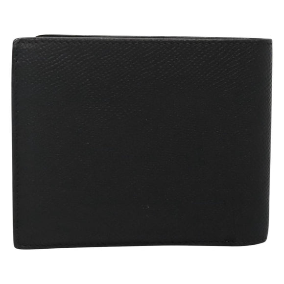 Dunhill Wallet Leather Black Auth am8366