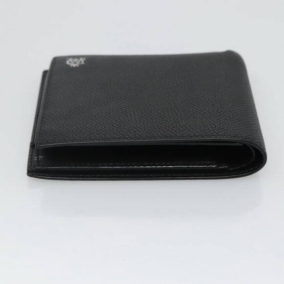 Dunhill Wallet Leather Black Auth am8366
