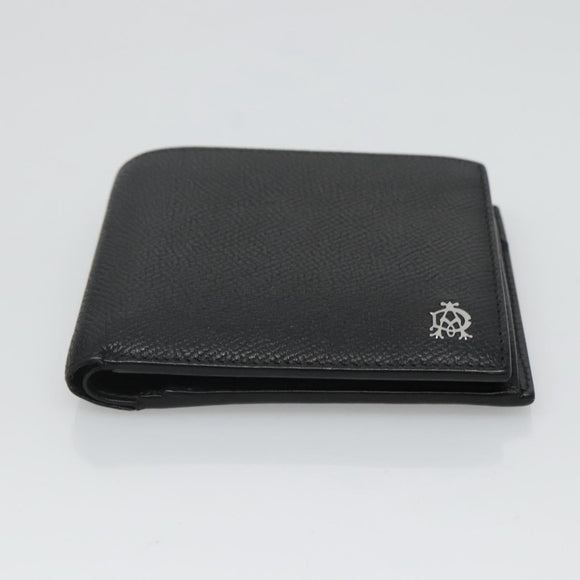 Dunhill Wallet Leather Black Auth am8366