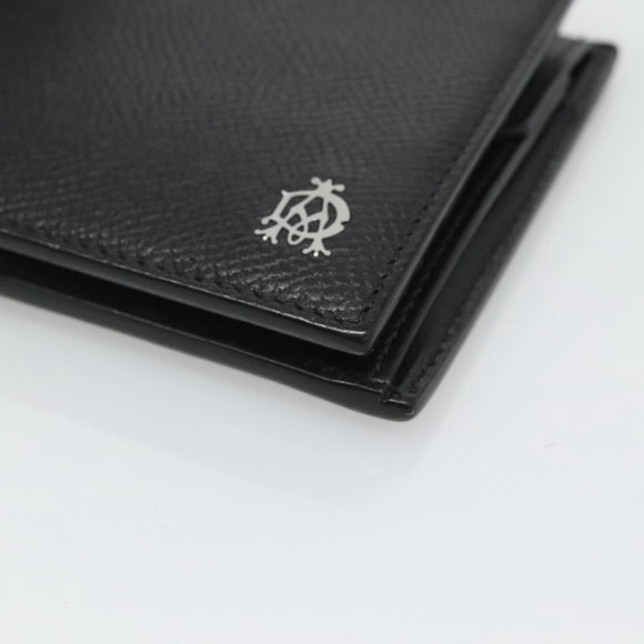 Dunhill Wallet Leather Black Auth am8366