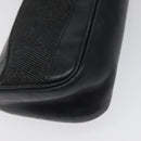 GUCCI Web Sherry Line Accessory Pouch Canvas Black Silver Red 92820 Auth am8378-9