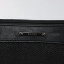 GUCCI Web Sherry Line Accessory Pouch Canvas Black Silver Red 92820 Auth am8378-17