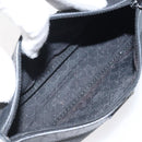 GUCCI Web Sherry Line Accessory Pouch Canvas Black Silver Red 92820 Auth am8378-11