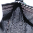 GUCCI Web Sherry Line Accessory Pouch Canvas Black Silver Red 92820 Auth am8378-20