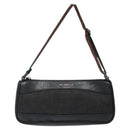 GUCCI Web Sherry Line Accessory Pouch Canvas Black Silver Red 92820 Auth am8378-13