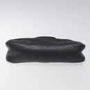 GUCCI Web Sherry Line Accessory Pouch Canvas Black Silver Red 92820 Auth am8378-5