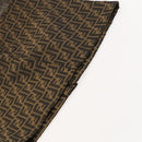 FENDI Zucca Canvas Skirt Black Brown Auth am8388-4