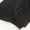 FENDI Zucca Canvas Tote Bag Nylon Black Silver Auth am8389-16
