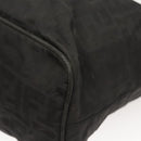 FENDI Zucca Canvas Tote Bag Nylon Black Silver Auth am8389-17