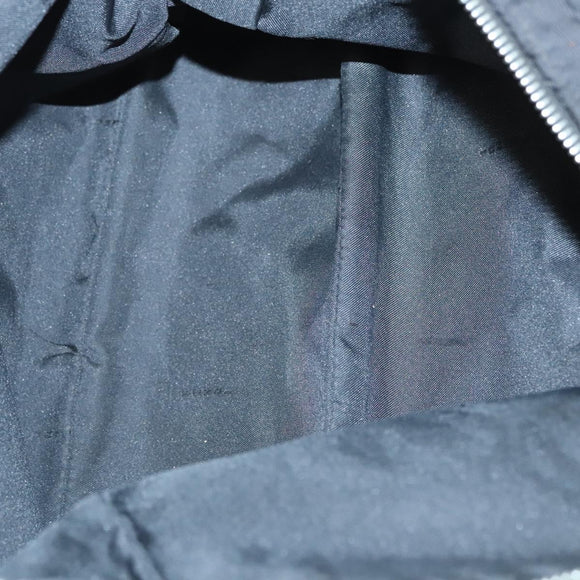 FENDI Zucca Canvas Tote Bag Nylon Black Silver Auth am8389