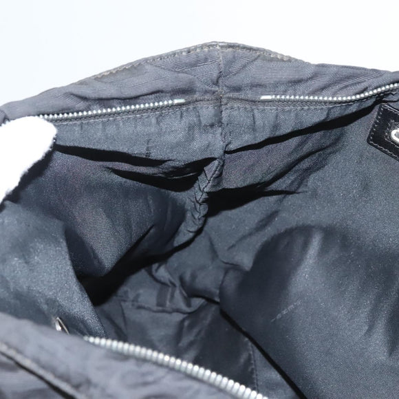 FENDI Zucca Canvas Tote Bag Nylon Black Silver Auth am8389