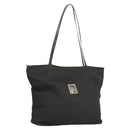FENDI Zucca Canvas Tote Bag Nylon Black Silver Auth am8389-1