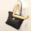FENDI Zucca Canvas Tote Bag Nylon Black Silver Auth am8389-23