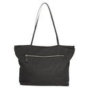 FENDI Zucca Canvas Tote Bag Nylon Black Silver Auth am8389-2