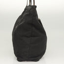 FENDI Zucca Canvas Tote Bag Nylon Black Silver Auth am8389-3