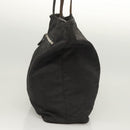 FENDI Zucca Canvas Tote Bag Nylon Black Silver Auth am8389-4