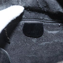 GUCCI Bamboo Shoulder Bag Enamel Black Silver 003 3444 0027 Auth am8391-10