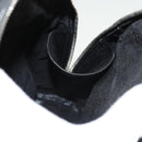 GUCCI Bamboo Shoulder Bag Enamel Black Silver 003 3444 0027 Auth am8391-19