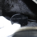 GUCCI Bamboo Shoulder Bag Enamel Black Silver 003 3444 0027 Auth am8391-12