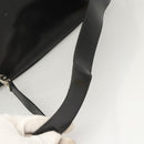 GUCCI Bamboo Shoulder Bag Enamel Black Silver 003 3444 0027 Auth am8391-7