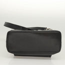 GUCCI Bamboo Shoulder Bag Enamel Black Silver 003 3444 0027 Auth am8391-5