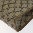 GUCCI GG Plus Supreme Clutch Bag PVC Beige 97 01 037 Auth am8392-15