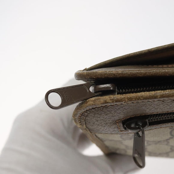 GUCCI GG Plus Supreme Clutch Bag PVC Beige 97 01 037 Auth am8392