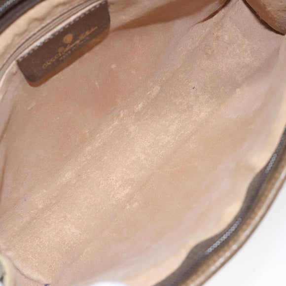 GUCCI GG Plus Supreme Clutch Bag PVC Beige 97 01 037 Auth am8392