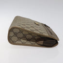 GUCCI GG Plus Supreme Clutch Bag PVC Beige 97 01 037 Auth am8392-3