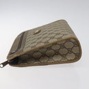 GUCCI GG Plus Supreme Clutch Bag PVC Beige 97 01 037 Auth am8392-4