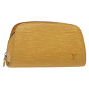 LOUIS VUITTON Epi Dauphine PM Pouch Yellow M48449 LV Auth am8407-1