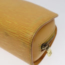 LOUIS VUITTON Epi Dauphine PM Pouch Yellow M48449 LV Auth am8407-15