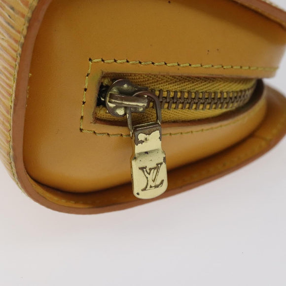 LOUIS VUITTON Epi Dauphine PM Pouch Yellow M48449 LV Auth am8407
