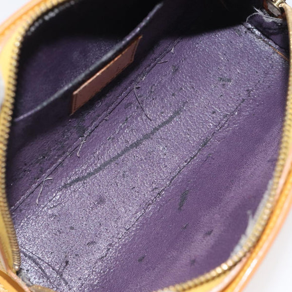 LOUIS VUITTON Epi Dauphine PM Pouch Yellow M48449 LV Auth am8407