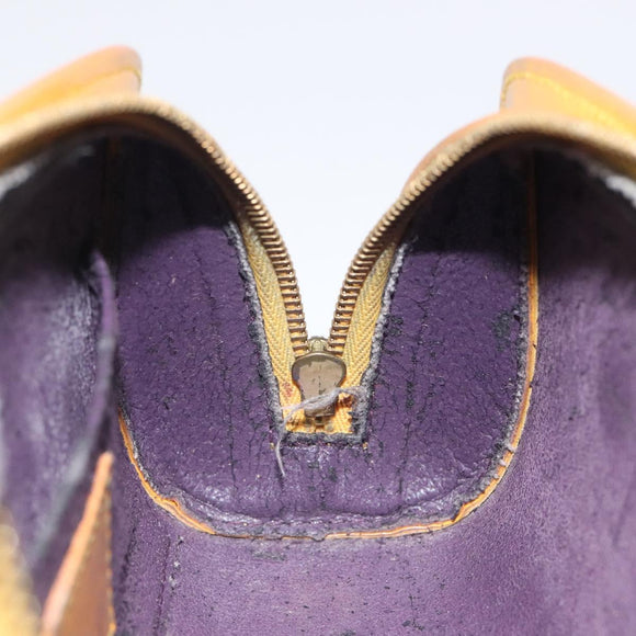 LOUIS VUITTON Epi Dauphine PM Pouch Yellow M48449 LV Auth am8407