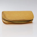 LOUIS VUITTON Epi Dauphine PM Pouch Yellow M48449 LV Auth am8407-5