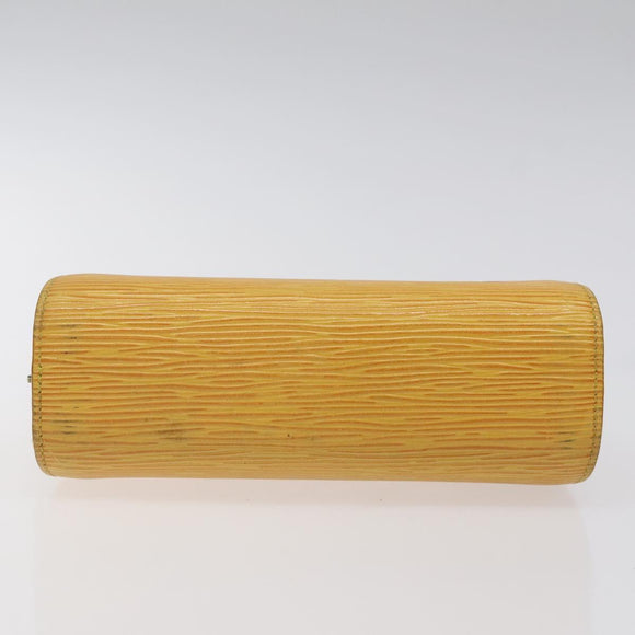 LOUIS VUITTON Epi Dauphine PM Pouch Yellow M48449 LV Auth am8407