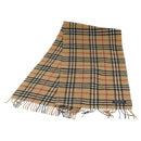 Burberrys Nova Check Scarf Wool Beige Auth am8415-1