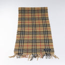 Burberrys Nova Check Scarf Wool Beige Auth am8415-2