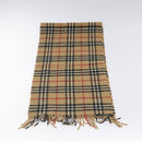 Burberrys Nova Check Scarf Wool Beige Auth am8415-3