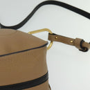 Chloe Hailey Hand Bag Leather 2way Beige Gold Auth am8424-17