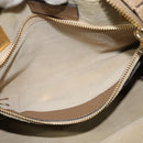 Chloe Hailey Hand Bag Leather 2way Beige Gold Auth am8424-22