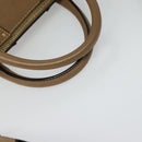 Chloe Hailey Handtas Leer 2-weg Beige Goud Auth am8424-7