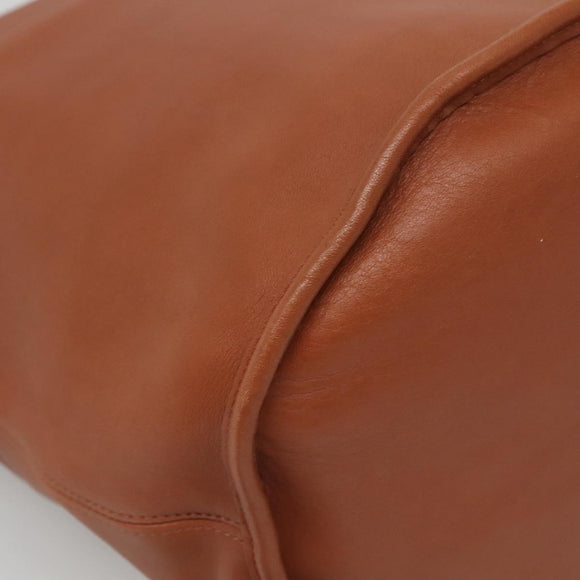 Coach Shoulder Bag Leather Brown Auth am8426
