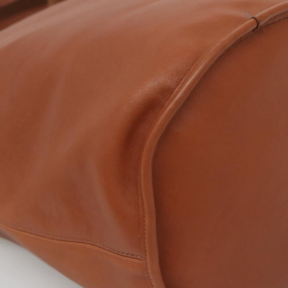 Coach Shoulder Bag Leather Brown Auth am8426