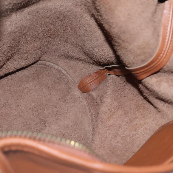 Coach Shoulder Bag Leather Brown Auth am8426