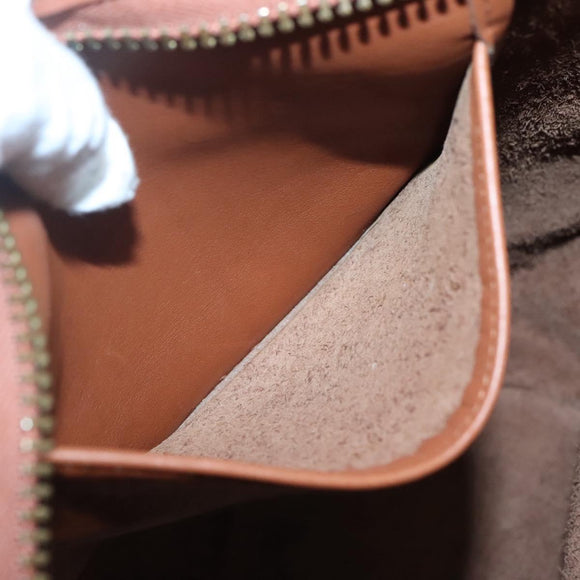 Coach Shoulder Bag Leather Brown Auth am8426