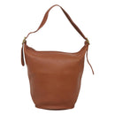 Coach Shoulder Bag Leather Brown Auth am8426-13